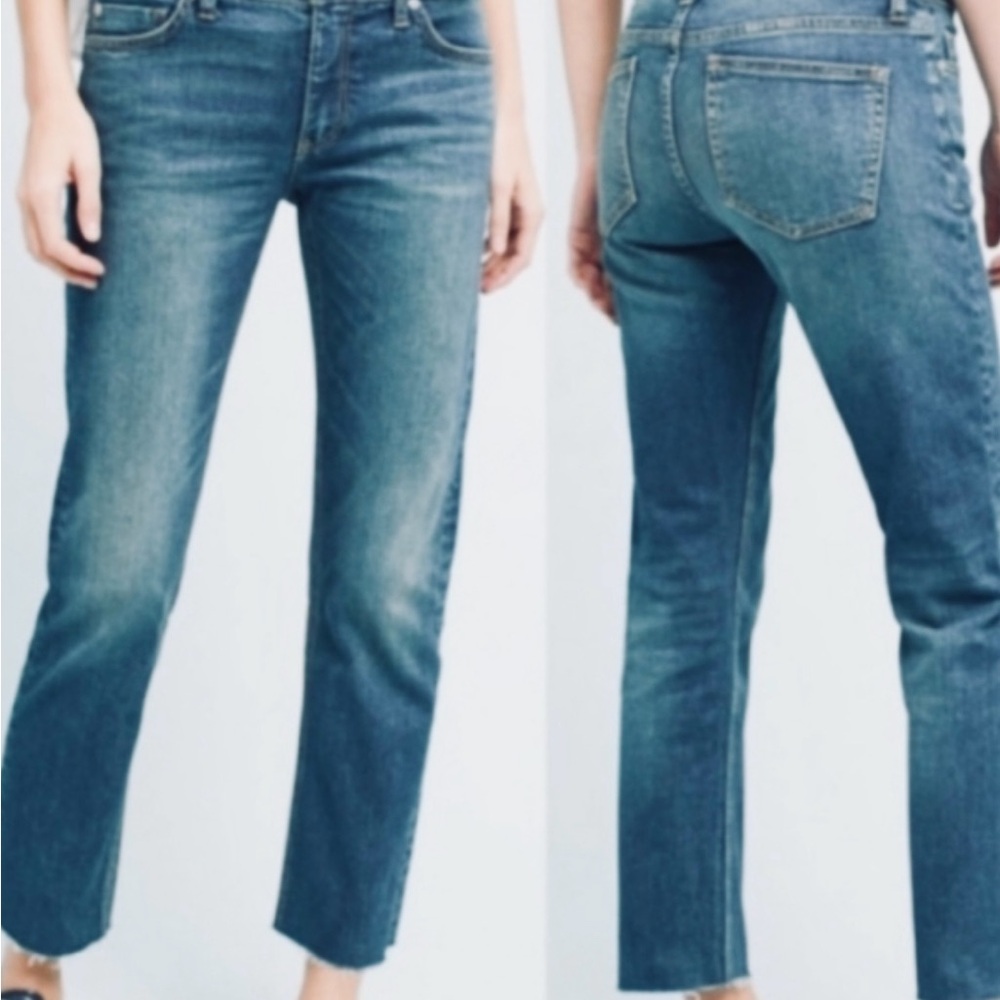 Pilcro and the Letterpress Slim Straight Jeans | Med Blue | Size 29